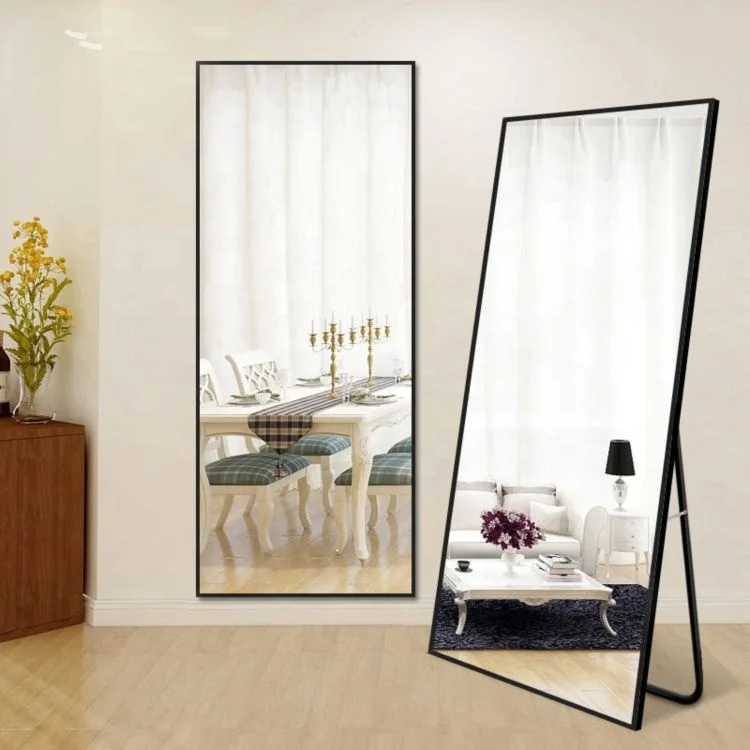 

Luxury Oversized Floor-to-ceiling Mirror With Metal Frame