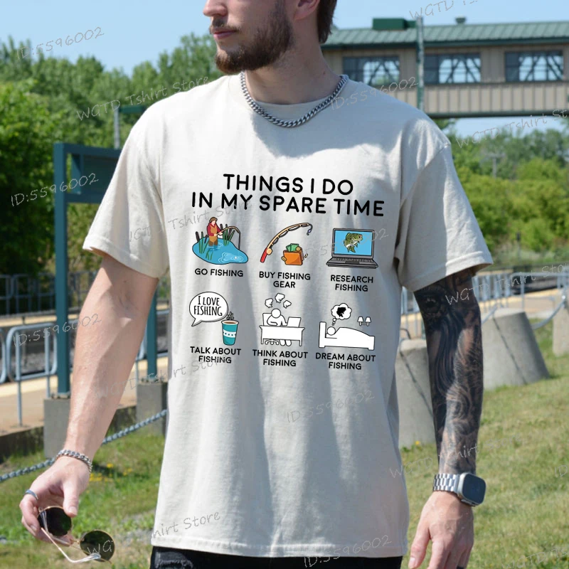 Fishing Things I Do in My Spare Time Shirt, Fishing T-shirts, Fishing Gifts, Fish and Fisherman Dad or Father's Day Gift Tshirt