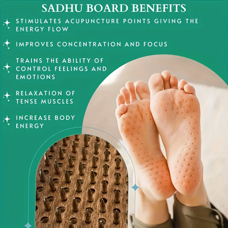 لوح الضغط الإبري لليوجا ومدلك القدم مع سطح أملس، قاعدة قوية لدعم وضعية الوقوف أداة اليوغا المحمولة للمنزل