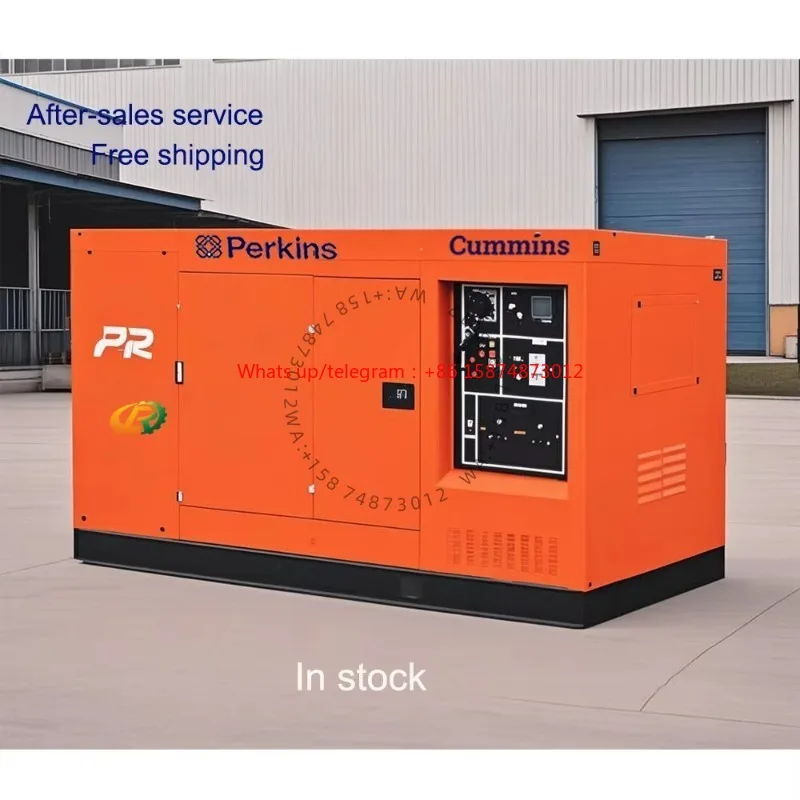 Portable 3-Phase Silent die sel Generator Set 50Hz 30kw-120kw Refined DC Output Brand Engine 220v-400v Frequency 60Hz