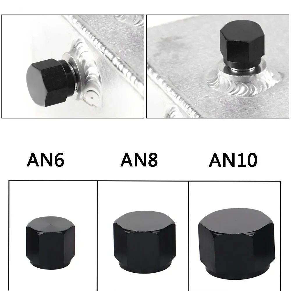 AN6 AN8 AN10 Water Tank Cap Female Thread Flare End Cap Tube Fitting Hex/Hexagon Port Adapter Blanking Plugs Lock Hose Connector