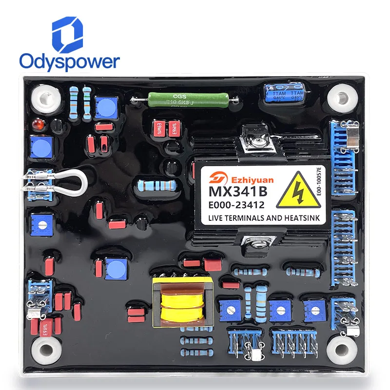 

MX341B Автоматический регулятор напряжения Avr Стабилизатор генератора с постоянным магнитом Красный конденсатор AVR Shaluo тот же