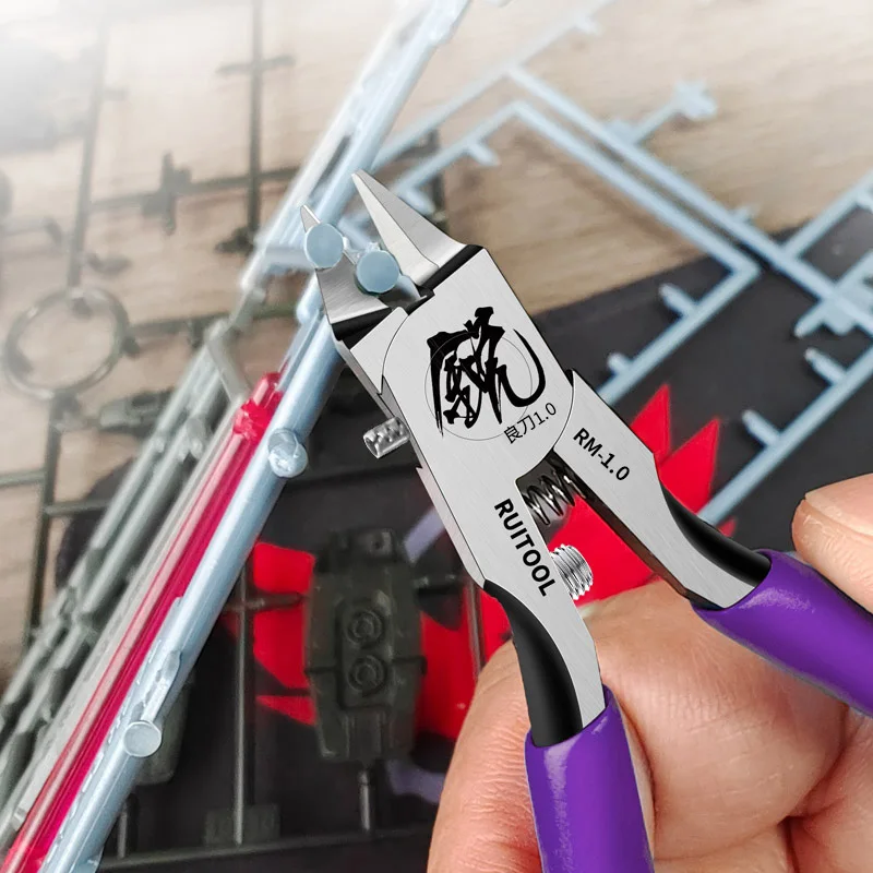 Szczypce do modeli 4,7 cala Ultracienkie, jednostronne narzędzia do budowania modeli Gundam dla początkujących do naprawy i naprawy modeli z tworzyw sztucznych