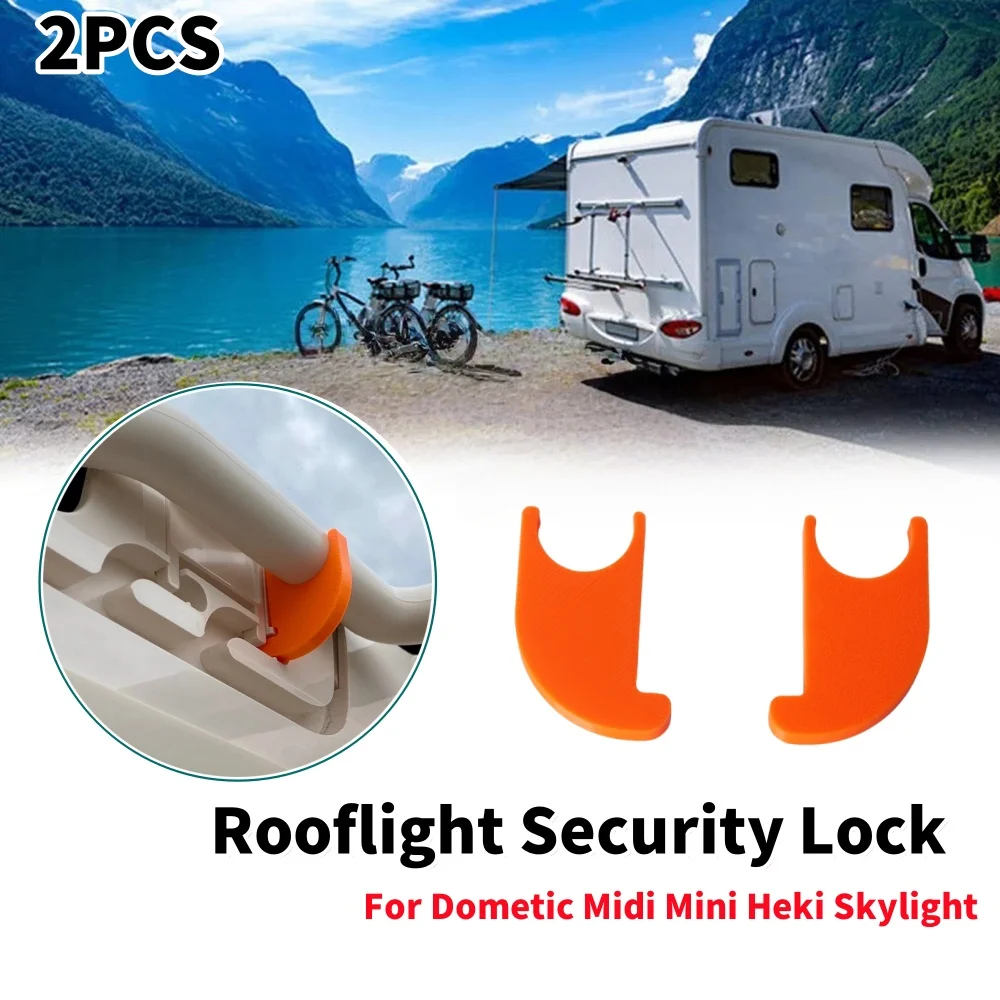 

2Pcs Caravan Rooflight Security Lock Handle Motorhome Rooflight Lock Accessories For Dometic Midi Mini Heki Skylight