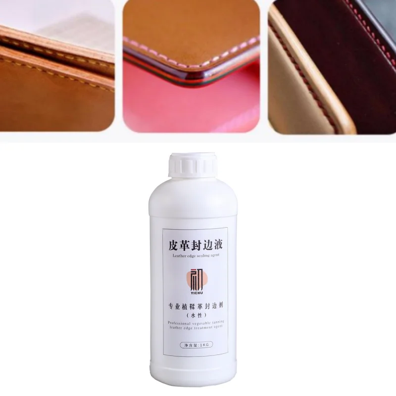 

1KG Large Capacity Leather Edge Sealing Liquid DIY Plant-tanned Leather Surface Polishing Tools Manual Leather Making Materials