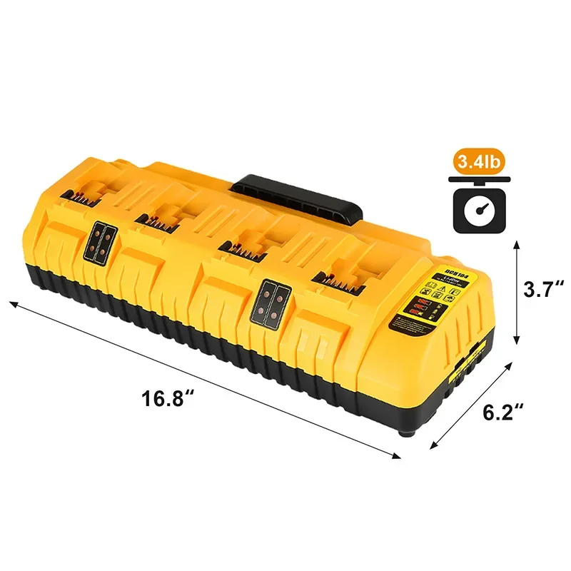 Dcb104 Fast Four Charger 12V-20V Lithium Battery for Electric Tools Charging