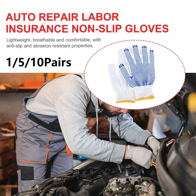 

High-quality slip-resistant and wear-resistant construction site work gloves for home gardening and labor protection