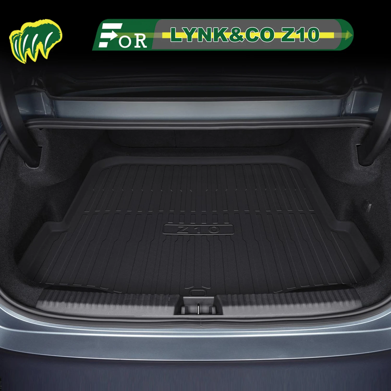 

For LYNK&CO Z10 2024-2025 TPE Custom Fit Car Trunk Mat All Season Cargo Mat 3D Shaped Trunk Liner Chair-back Protection Mat