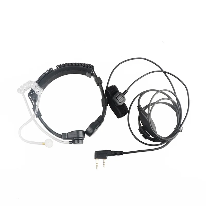 Walkie-talkie Headset Throat Microphone Telescopic Throat Shock Control Air Duct Tactical Headset M Motorcycle Riding Universal