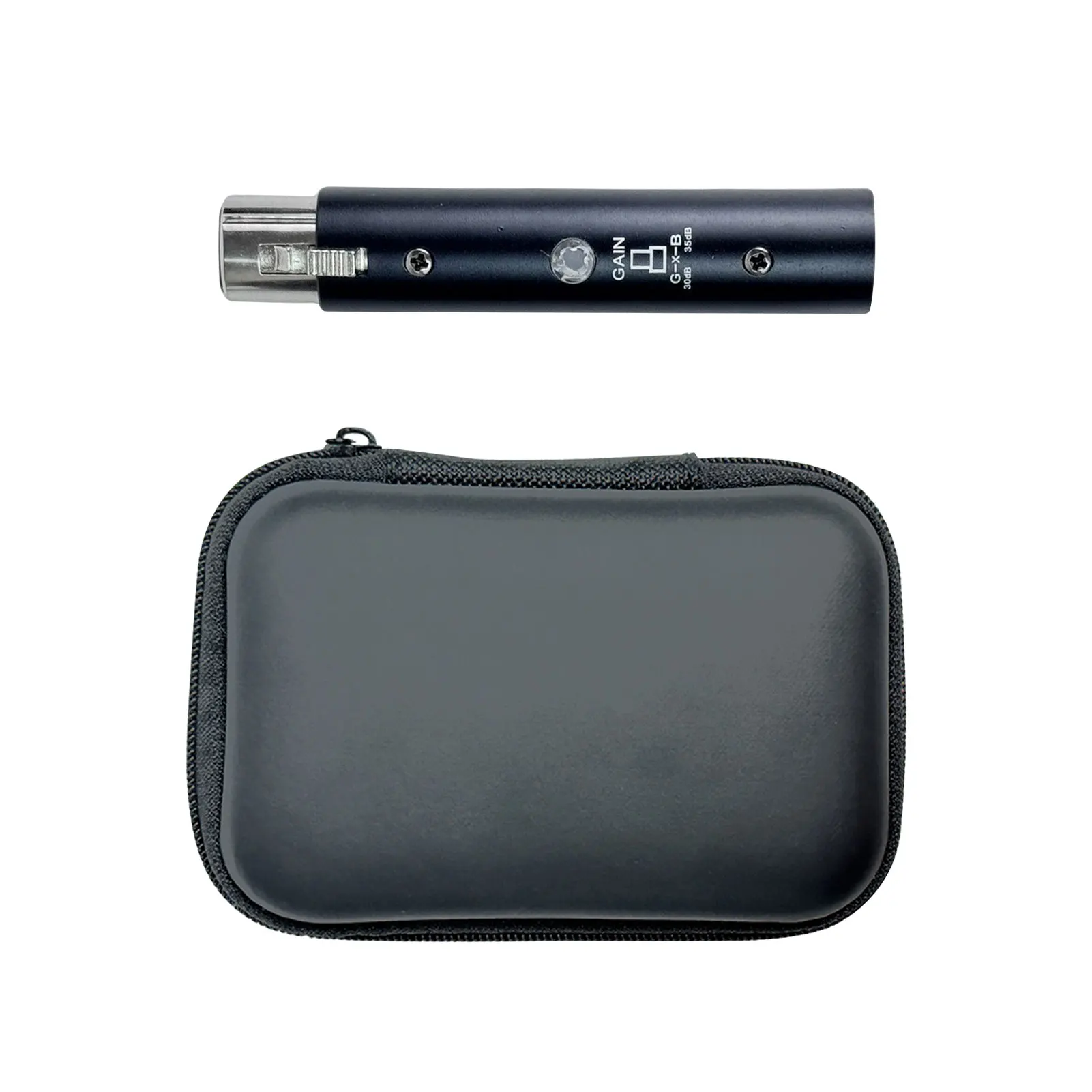 مضخم ميكروفون 48 فولت XLR مخرج إشارة مضخم ميكروفون ديناميكي محمول مع كسب 35 ديسيبل صوت نظيف منخفض الضوضاء 10-40 كيلو هرتز تردد