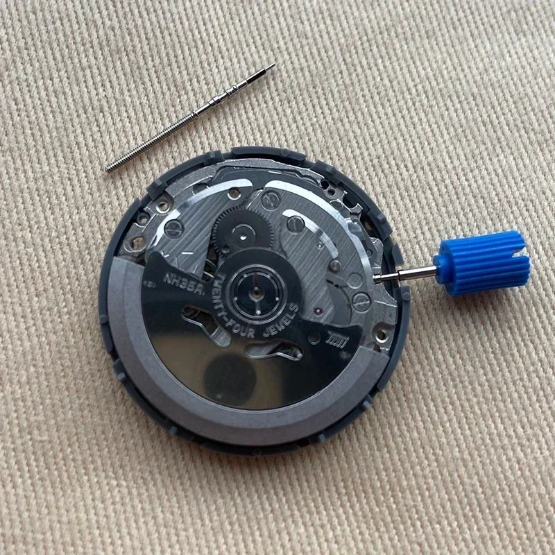 اليابان العلامة التجارية الجديدة TMI NH35 الحركة الميكانيكية التلقائية عالية الدقة 24 جواهر وزارة الدفاع ساعة استبدال NH35A التاريخ عند 3:00