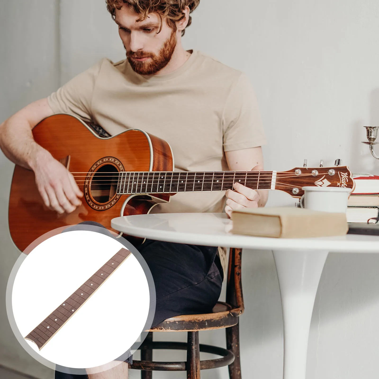 

Decal Stickers Folk Guitar Wooden Fingerboard Accessory Bass Plate for Suppliy Brown