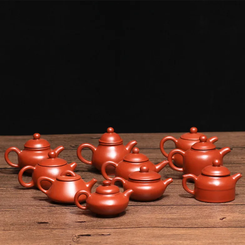 Yixing Purple Clay Tea Pet Pot, Vermicelli Fingertip Small Pot Tea Pot Tea