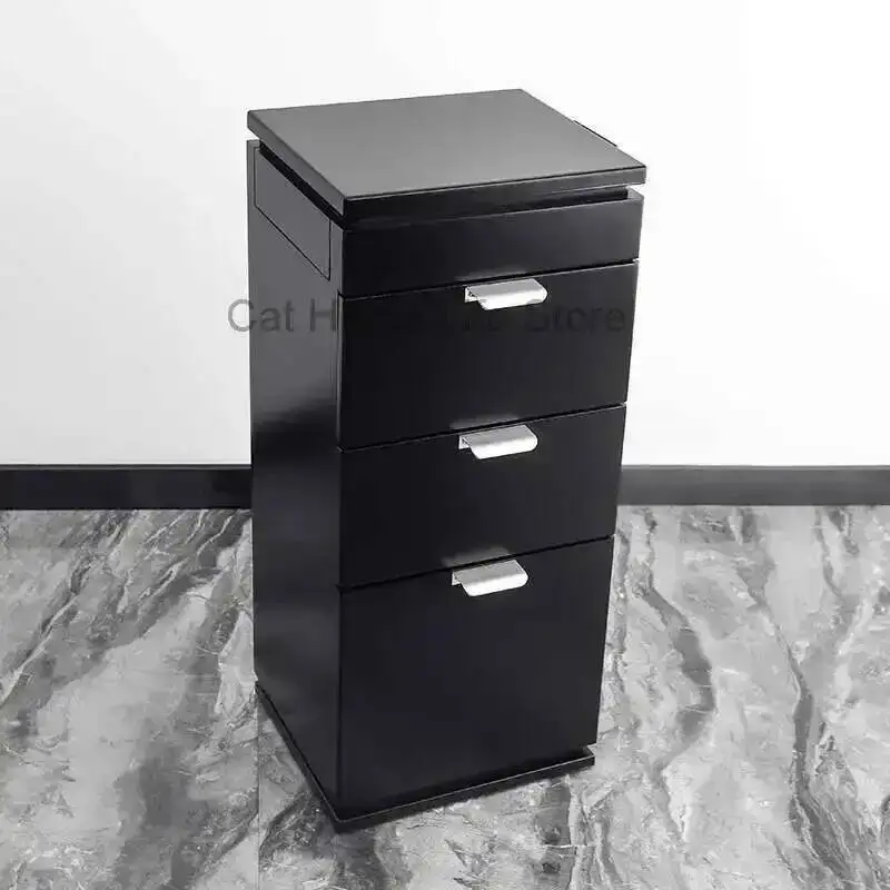 

Beauty Salon Rolling Furniture Trolley for Salon Storage Wood Auxiliary Trolleys Lashista Stainless Steel Cart Drawers Black Bar