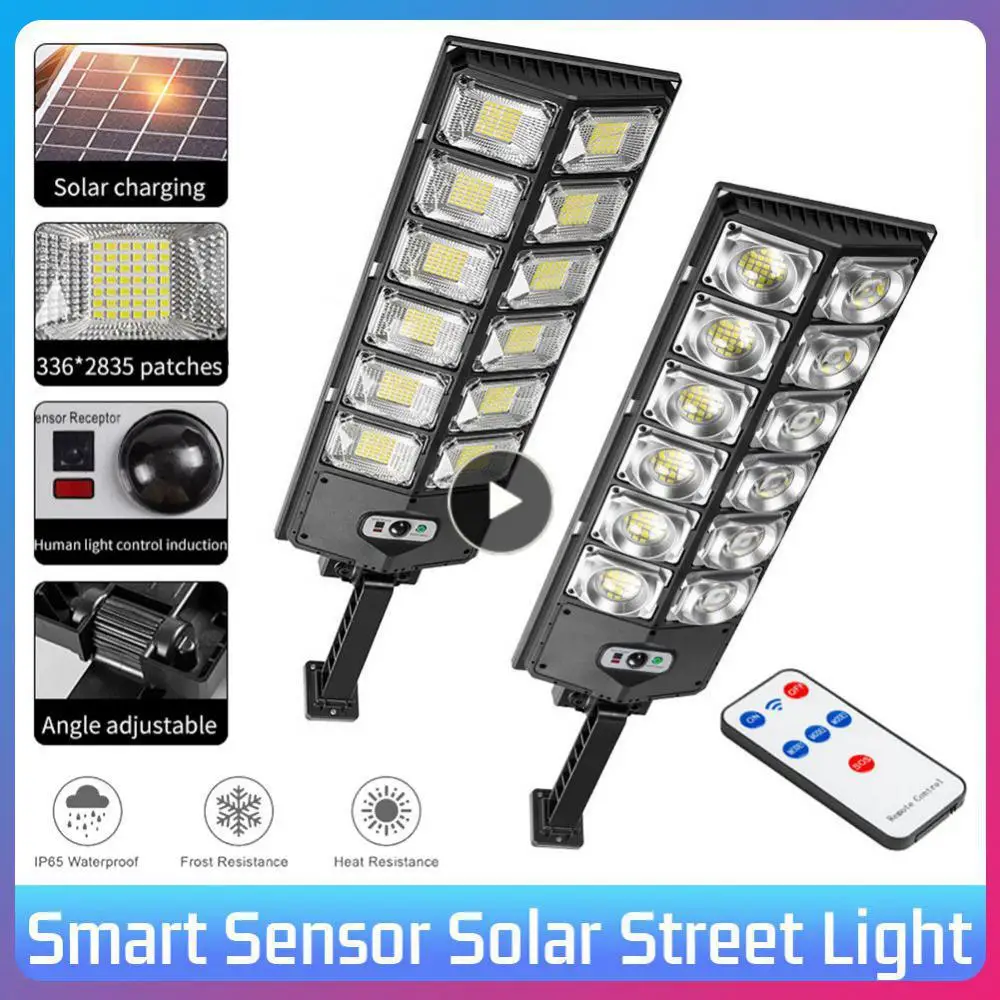 

Solar Energy Light Waterproof Three Modes Garden Light Multifunctional Double Row Strong Light Street Lamp Courtyard Decoration