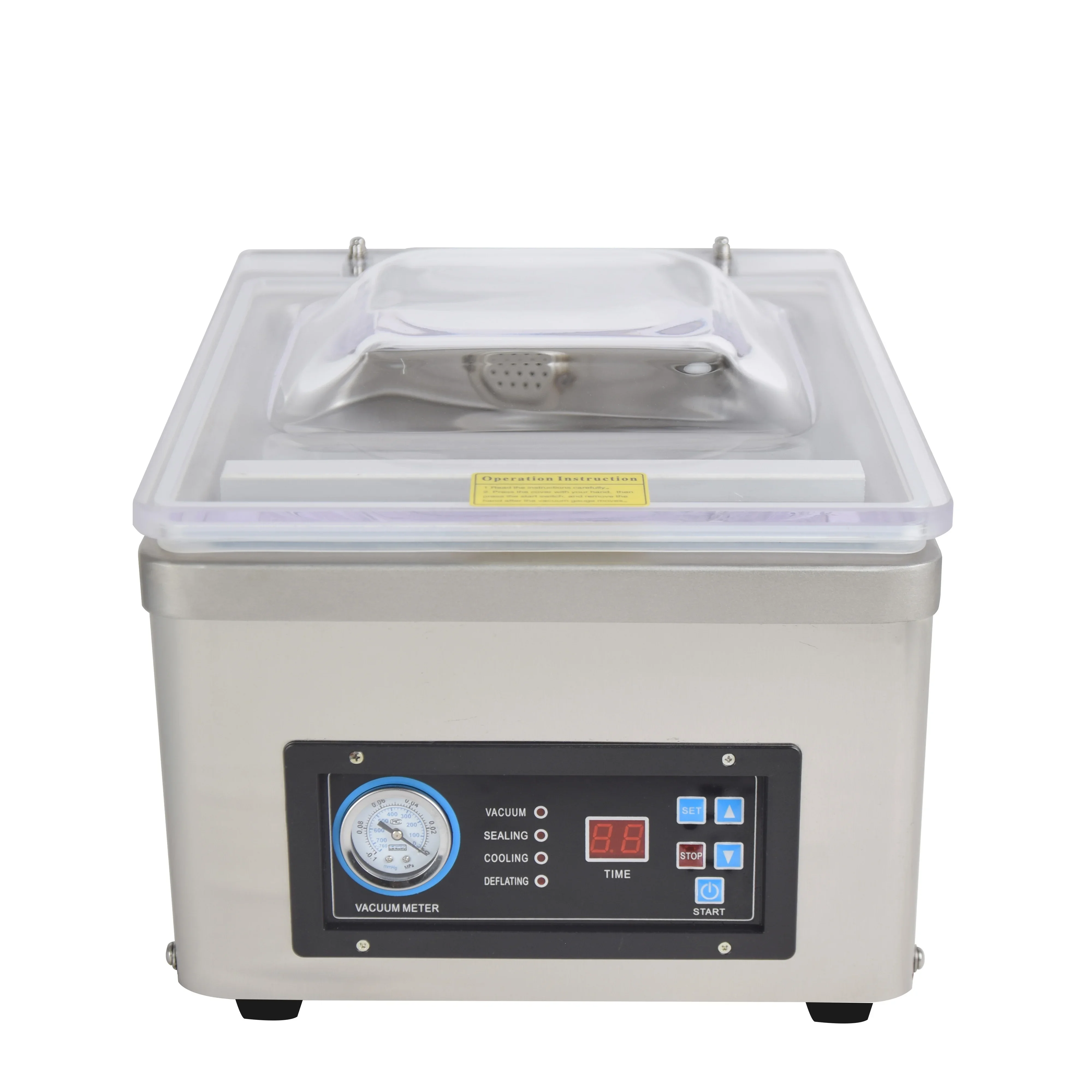 

DZ-260D Hot-selling food grade stainless steel 304 single chamber vacuum sealing machine packaging machine