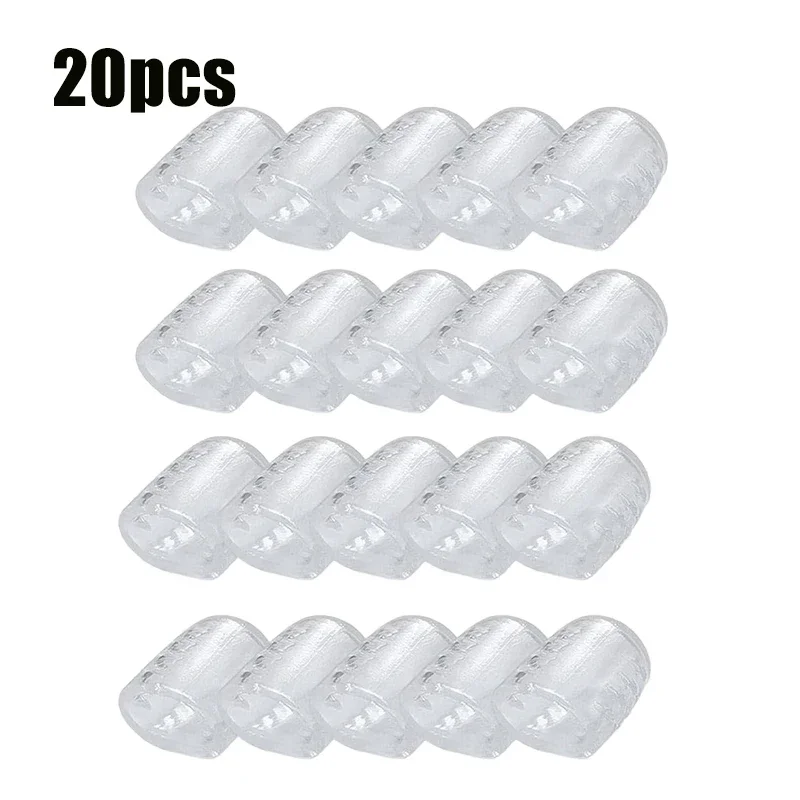 5/40pcs Transparent Silicone Toe Covers Women Gel Little Toes Protector Tube Foot Care Finger Caps Elasticity Prevents Blisters