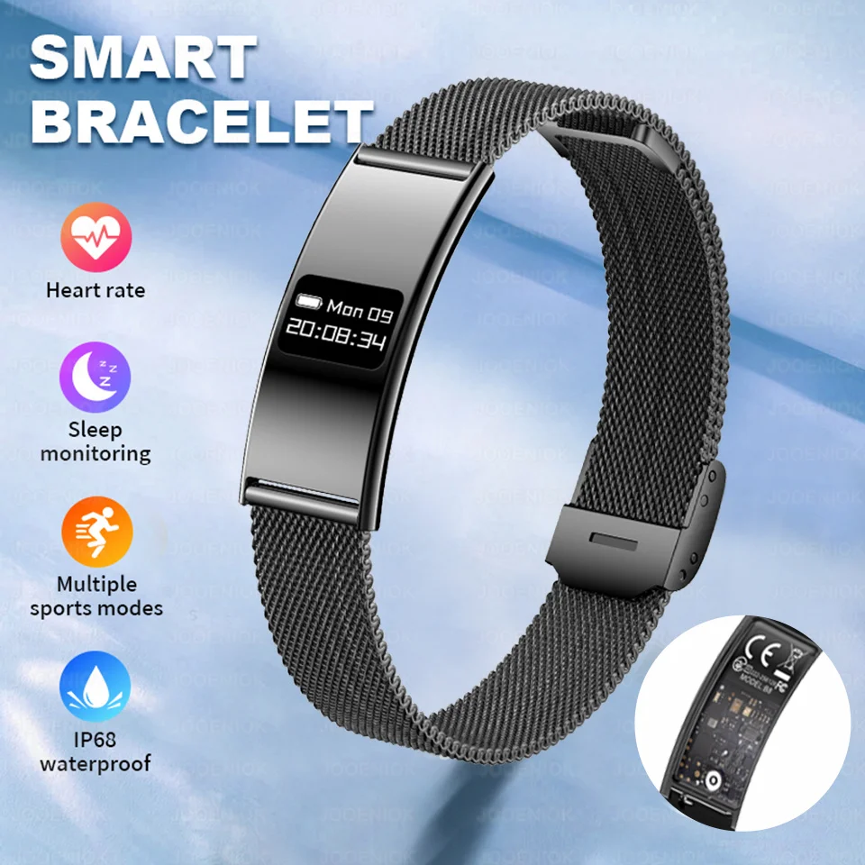 2026 New Smart Bracelet Ultra-thin Heart Rate Blood Oxygen Sleep Monitoring Waterproof Smart Watch Sports Women Men Smart Band