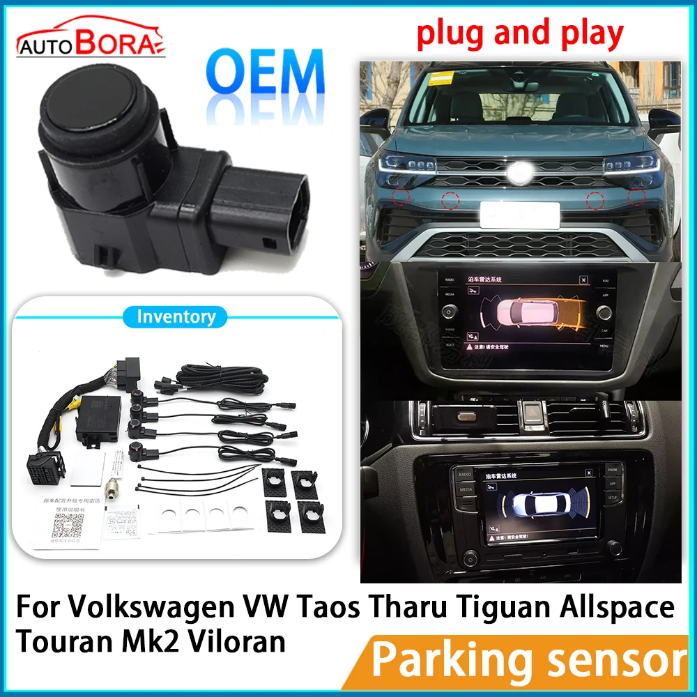 

Original OEM Parking Sensor Assistance Backup Radar Buzzer System for Volkswagen VW Taos Tharu Tiguan Allspace Touran Mk2 Vilora