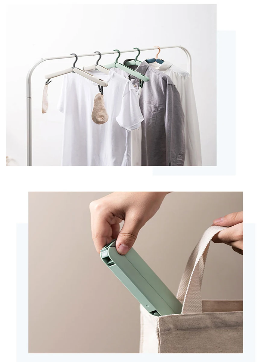 Foldable Clothes Hanger Household Creative Portable Wardrobe Drying Rack for Outdoor Travel Home Accessories