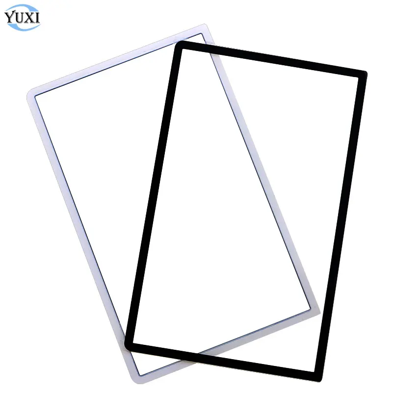 

YuXi Black White Front Top Screen Frame Lens Cover LCD Screen Protector Panel Replacement For 3DS XL LL