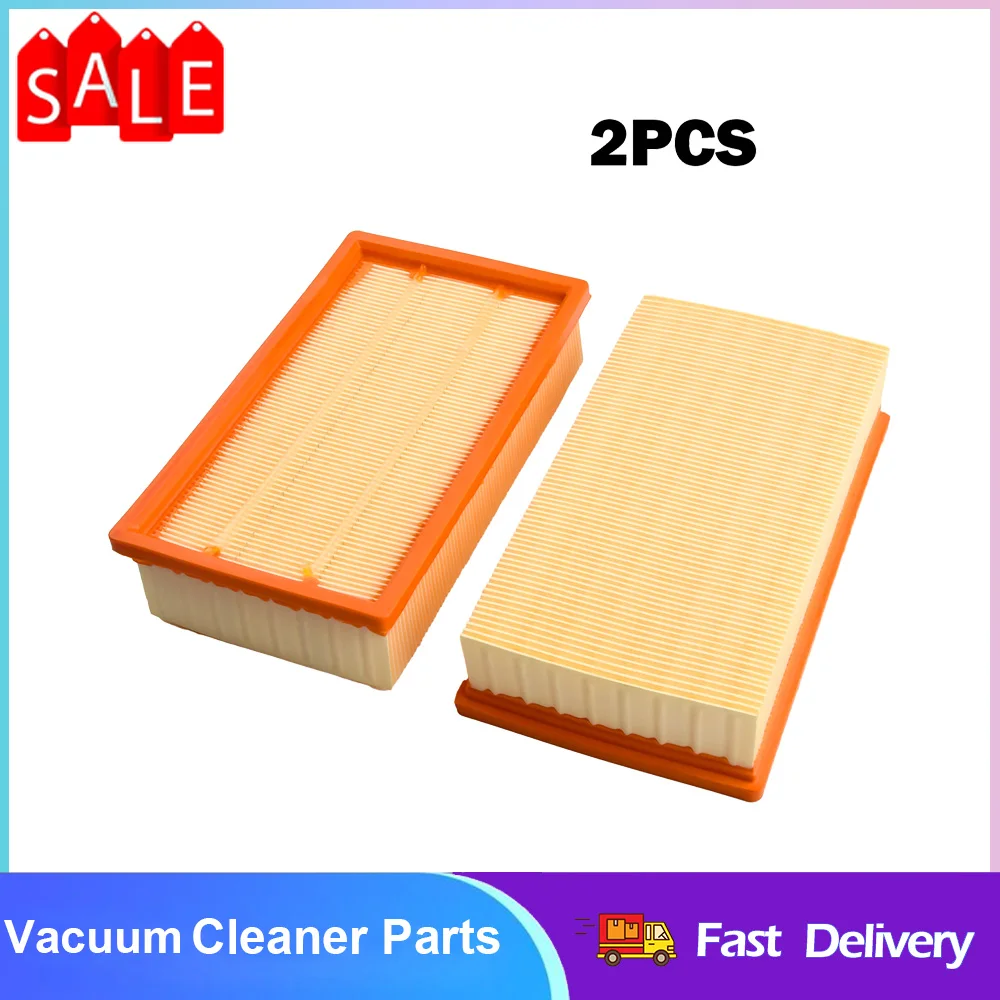 2pcs Flat Filter Set For Bosch GAS 35 L AFC GAS 35 L SFC+ GAS 35 M AFC Vacuum Cleaner Household Cleaning Tools Replacement