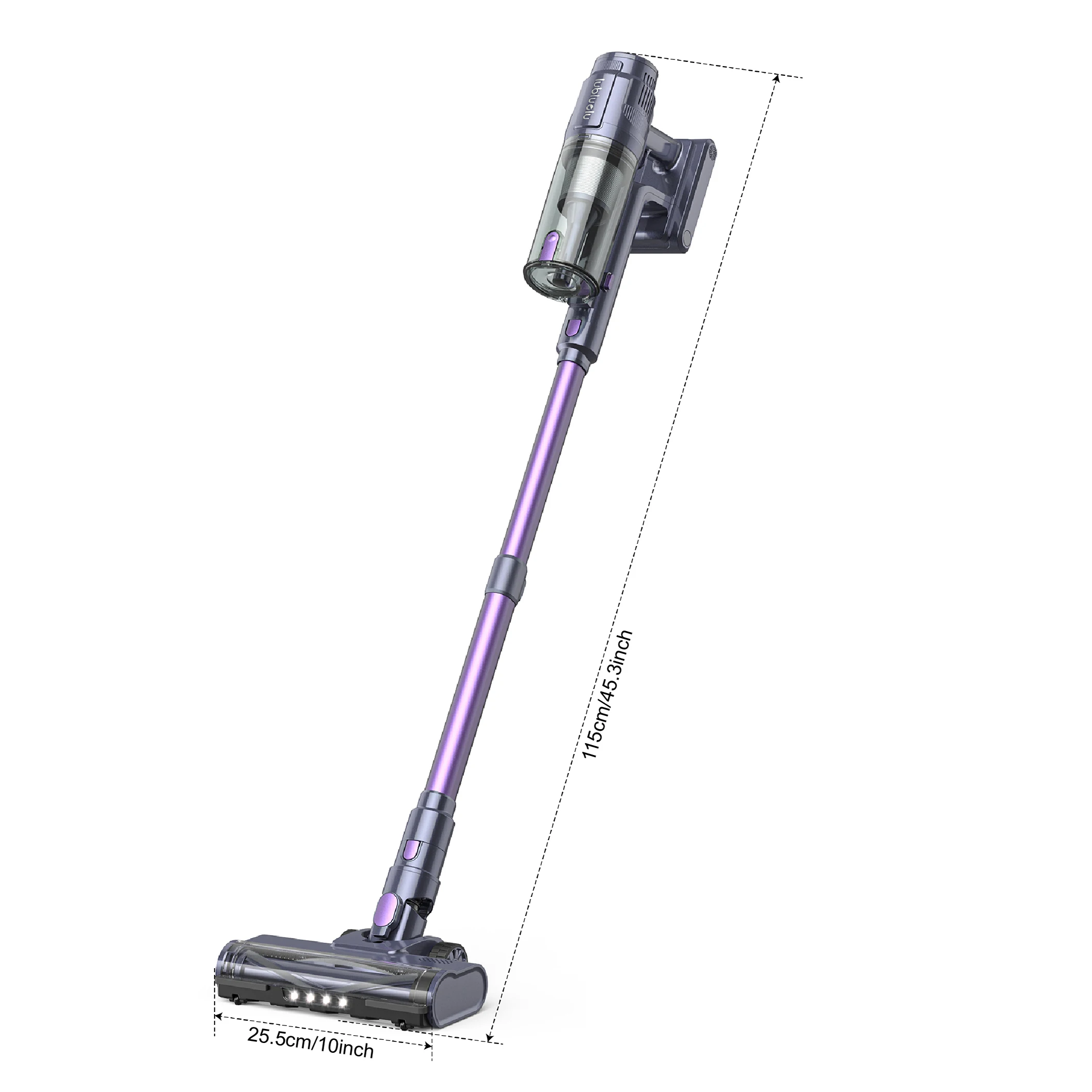 30Kpa Cordless Vacuum Cleaner, Anti-Tangling Brushless Lightweight Vacuum Cleaner With Touch Screen For Home Carpet Lubluelu L7