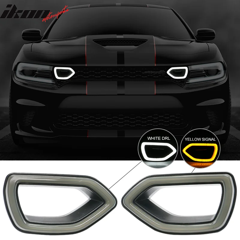 

Aftermarket Grille Smoke LED Lights For 2015 to 2019 Dodge Charger SRT /Scat Pack 2017 to 2019 Dodge Charger Daytona SXT & R/T