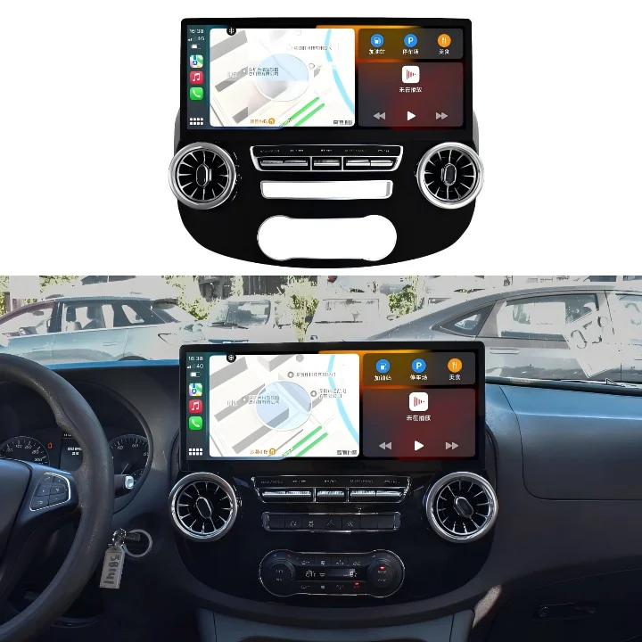 128 جيجابايت أندرويد مشغل وسائط متعددة نظام تحديد المواقع ستيريو رئيس وحدة لمرسيدس بنز الخامس الفئة W447 2015-2020 تلفزيون السيارة DSP Obd2 مكبر للصوت TPMS