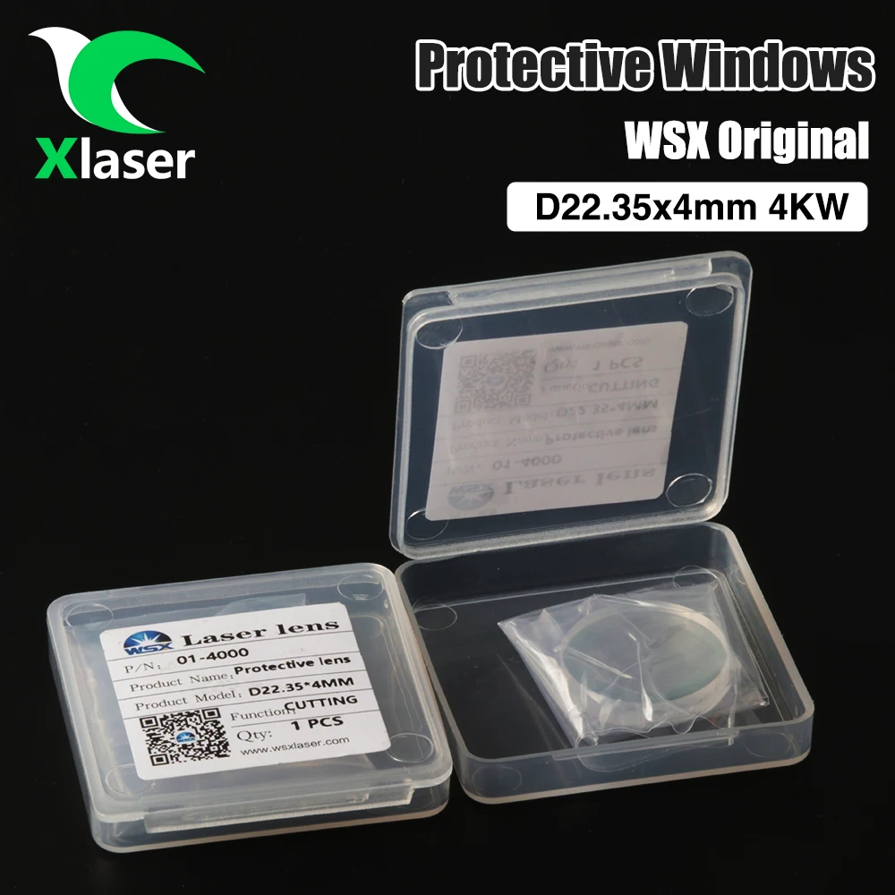 Ochrona lasera światłowodowego okna okna okna 18x2 20x2 25.4x4 26.5x5 27.9x4.1 dla WSX Precitec Raytools głowice laserowe