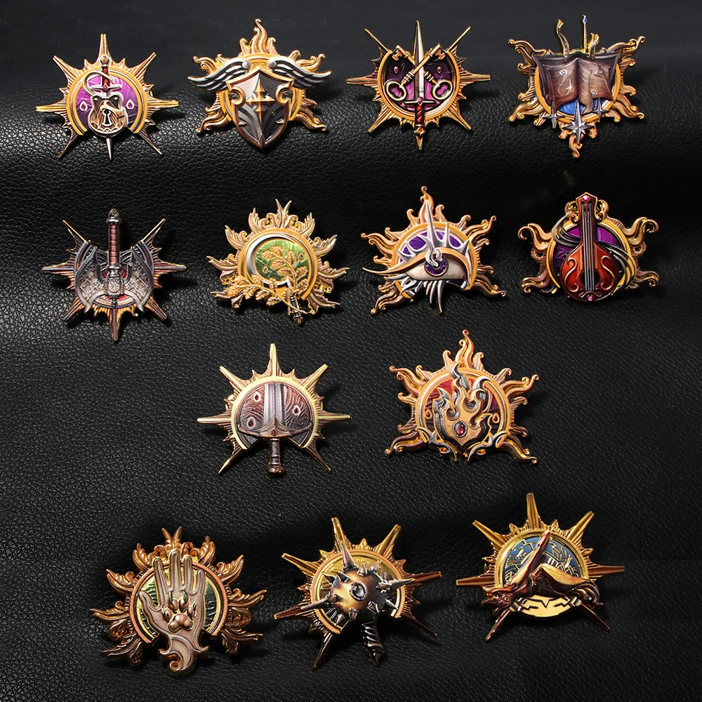 لعبة Baldur's Gate 3 بروش واندرر ماج الشاعر وارلوك رينجر المحارب شارة لعب الأدوار الدعائم MenWomen حقيبة الظهر اكسسوارات #2