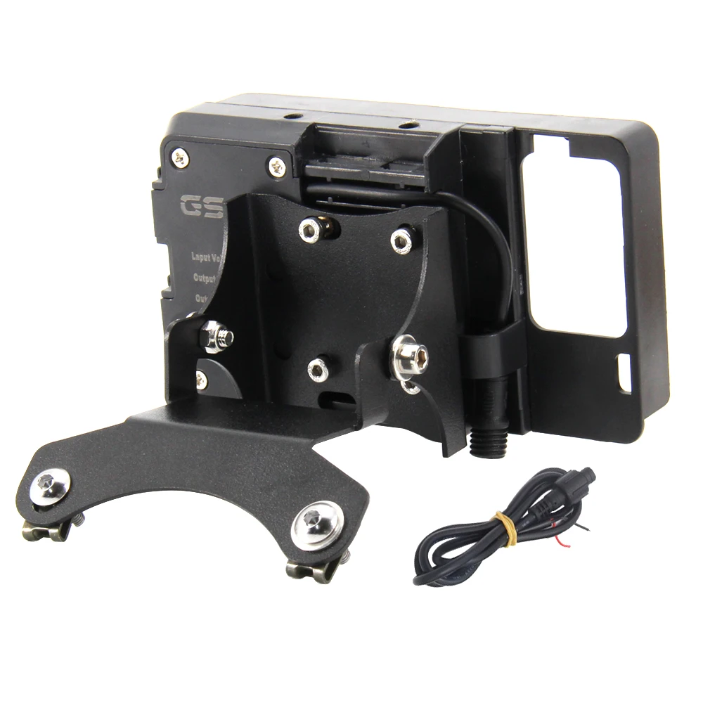 Parabrezza del motociclo Staffa di navigazione di ricarica wireless Caricatore USB Supporto per telefono cellulare per Yamaha TMAX530 T-MAX 530 2017-2021