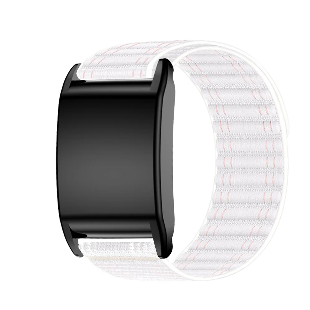 سوار رياضي من النايلون، حزام مطاطي لساعة Whoop 4.0 الذكية، حزام ساعة من النايلون المضفر بحلقة فيلكرو