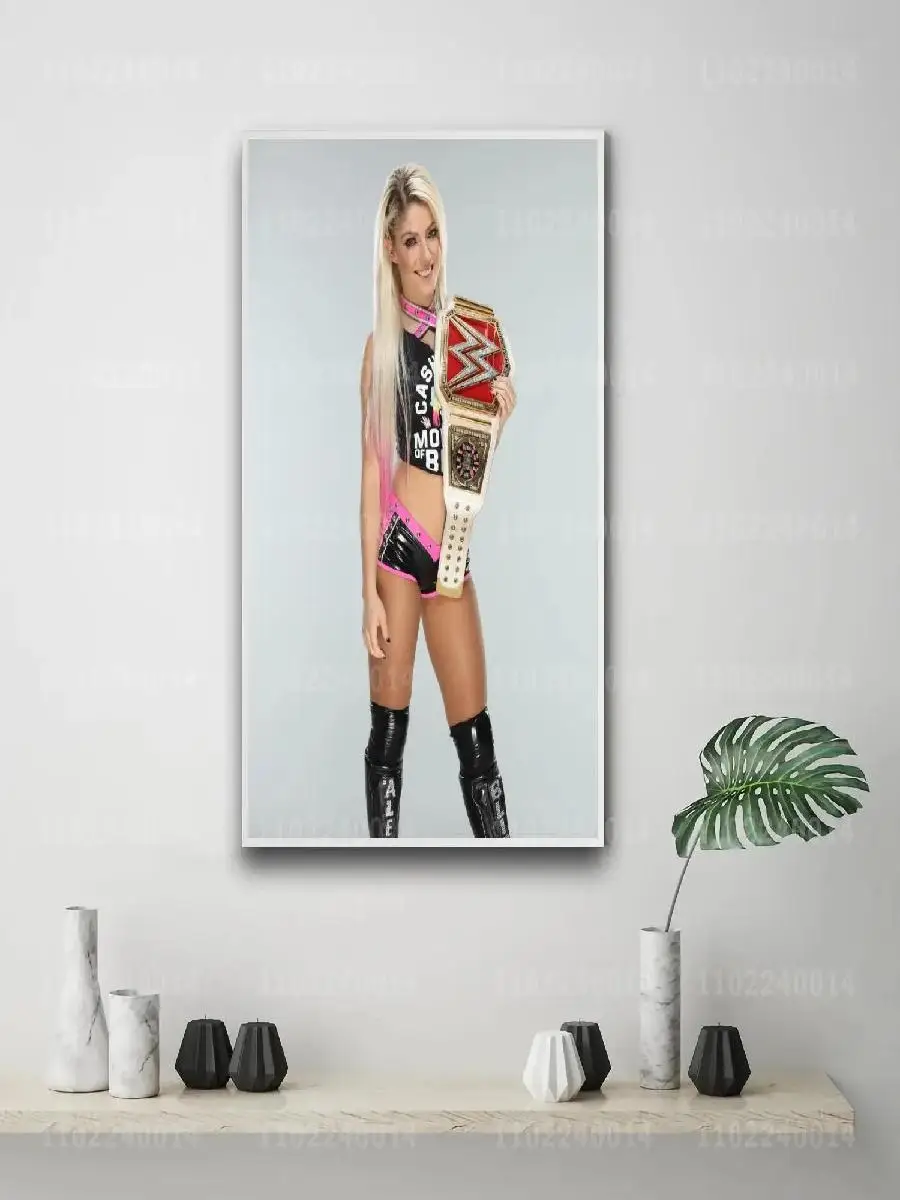 Alexa Bliss Athlete Poster x  Decorative Canvas Wall Art for Living Room Bar Cafe  Unique Gift Idea