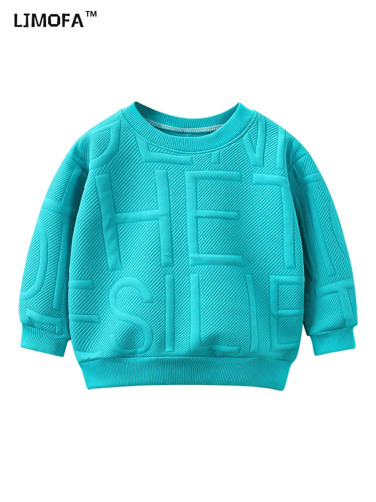 

LJMOFA Spring Autumn Kids Boys Sweatshirts Creative Design Long Sleeve Girls Pullover Toddler Sweater Baby Hoodie Clothes D162