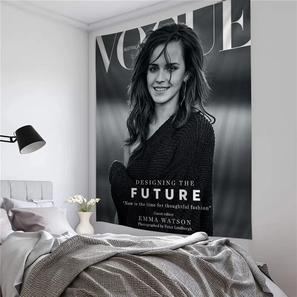 الممثلة E-Emma Watsons DIY نسيج الجدار لغرفة المعيشة ديكور المنزل النوم جدار ديكور فني