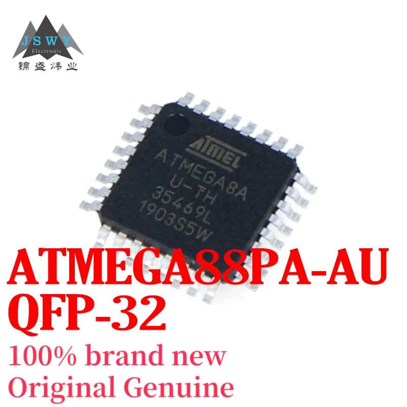 

(5/50 pieces) ATMEGA88PA-AU ATMEGA88 QFP32 Microprocessor Chip, Original and Genuine, Free Shipping