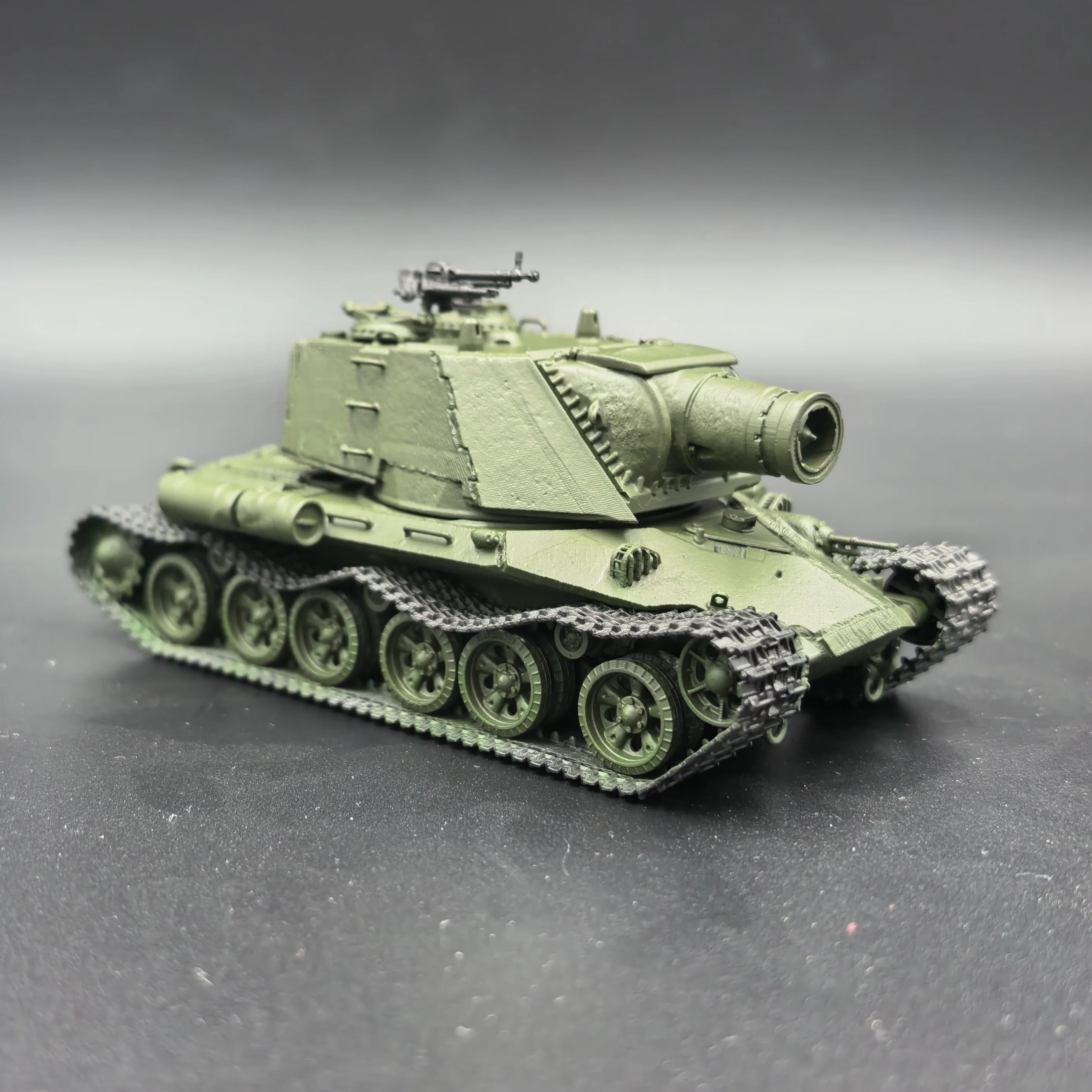 soviet-is3-tank-gun-model-72-scale-finished-product-assembly-model-main-battle-tank-war-game-collectible-toy