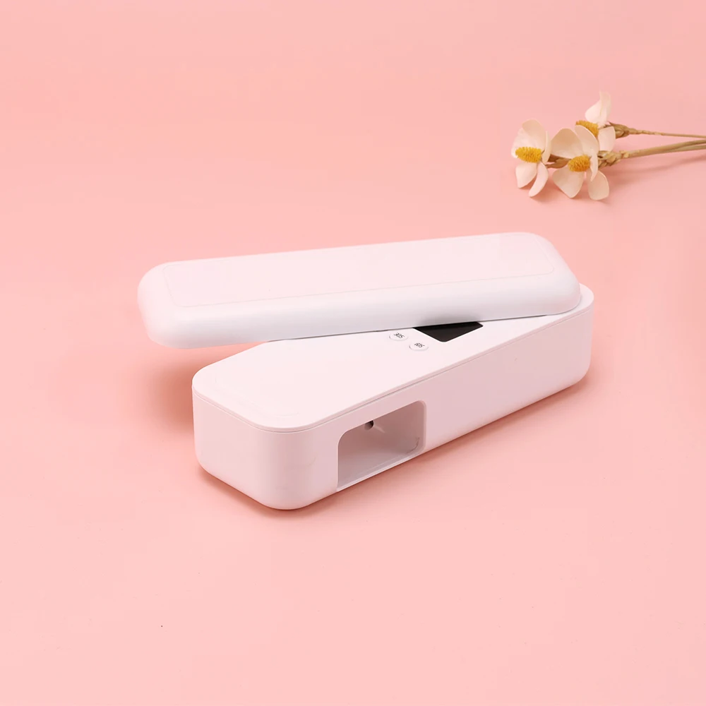 48w Mini Rechargeable LED Lamp Portable Rotatable Panel Dryer Cordless Nail Red Light Lightweight 365nm 405nm