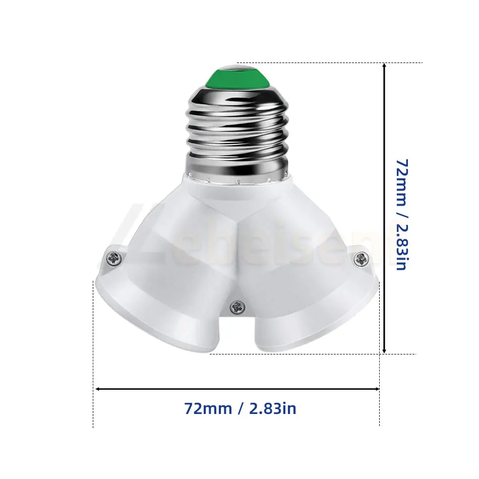 家庭用電球ソケット,アダプター,エクステンダースプリッター,高品質の銅製アダプター,e27,1〜2, 1/3個