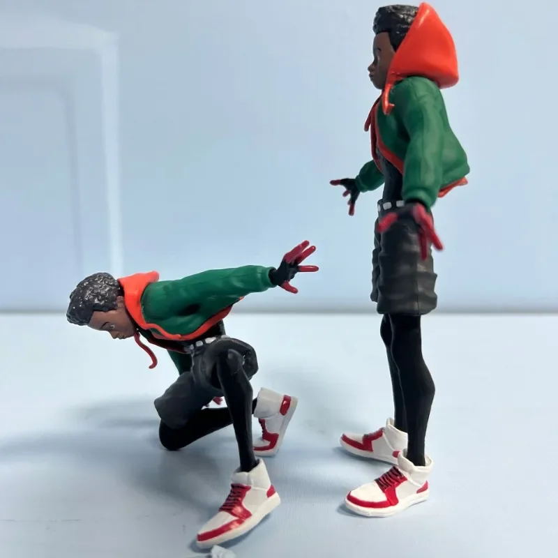 دمية أفنجرز مارفل سبايدر مان عبر ذا سبايدر فيرس مايلز موراليس ذات الرأس المزدوج نموذج سينتينيل قابل للجمع #5