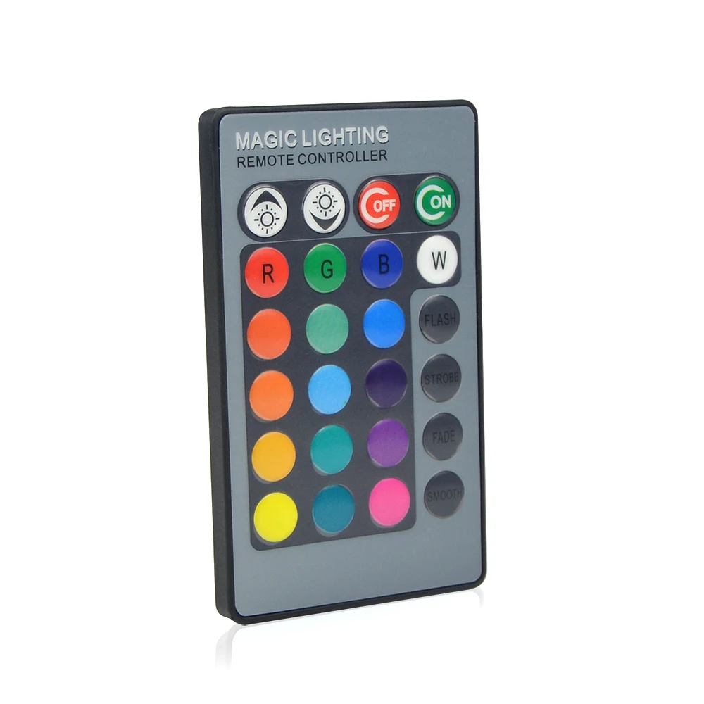 220 فولت 110 فولت E27 RGB LED ضوء لمبة 16 ألوان عكس الضوء مع 24 مفتاح التحكم عن بعد جو مصباح إضاءة المنزل الذكي #2