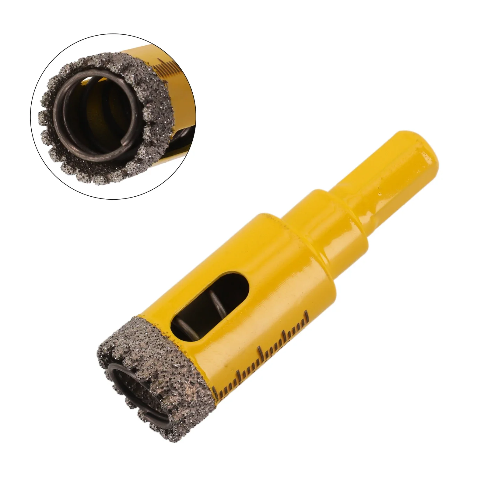 

Emery Hole Cutter Drilling Triangle Shank Home Improvement Quickly Eject Waste Smoother Drilling Built-in Spring