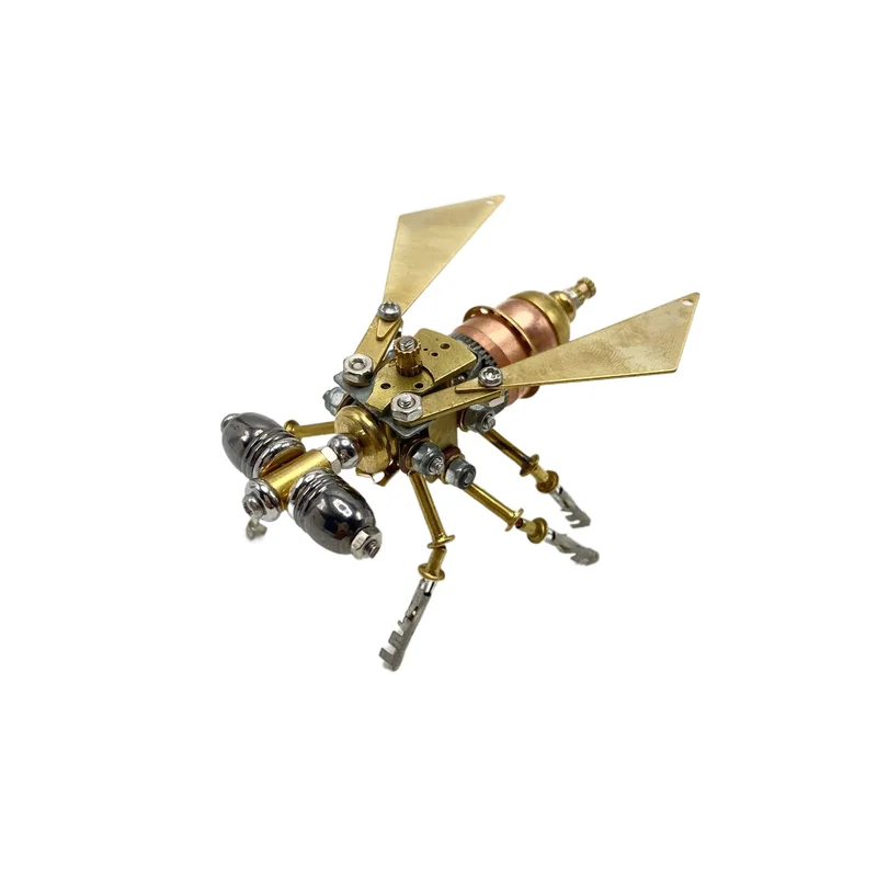 

Steampunk Mechanical Insect Fly Diy Assembled Metal Creative Craft Decorative Ornament Home Desktop Decor For Adult Collectors