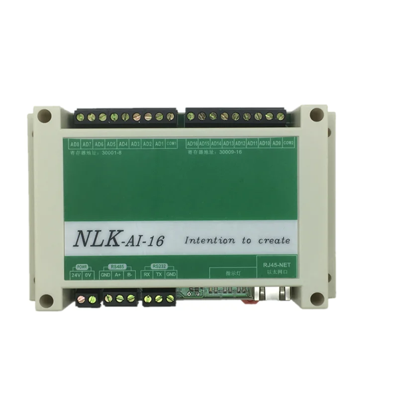 

NLK-16AI analog input/output module Modbus communication RS485 isolated analog module