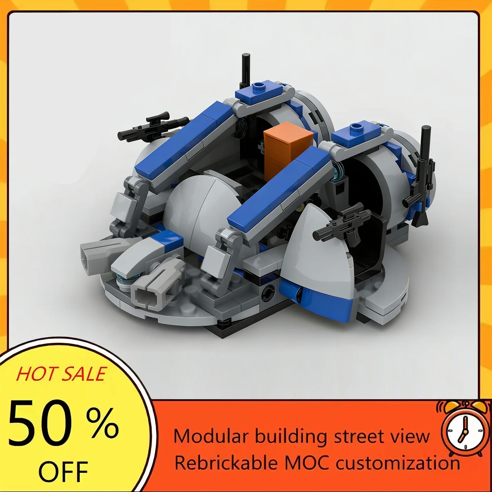 

Набор для сборки космического корабля из 146 деталей, популярная модель по мотивам фильма «Звездные войны», модульные строительные блоки, технологичный подарок, игрушка для детей на праздники