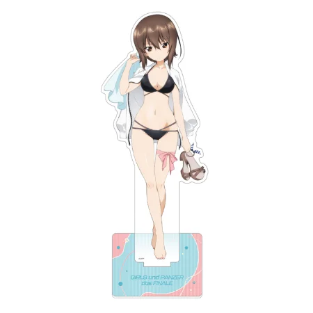 لعبة Nishi Kinuyo Darjeeling Nishizumi Miho Maho الاكريليك حامل دمية أنيمي Kathowa Anchovy نموذج لجسم لوحة تأثيري لعبة هدية