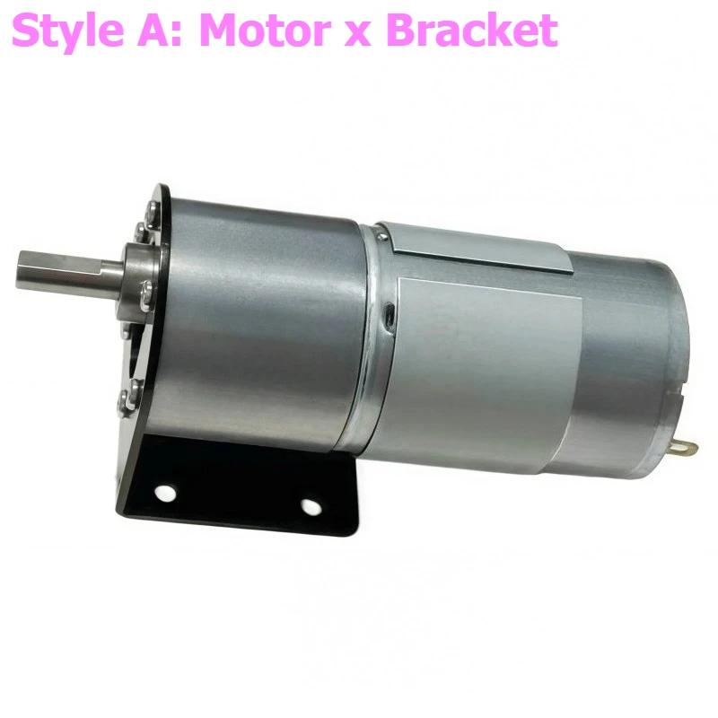 JGB37-545 Miniature DC Speed Reduction Motor 12V/24V Speed Control High-Torque Small Motor with Speed Controller, Bracket