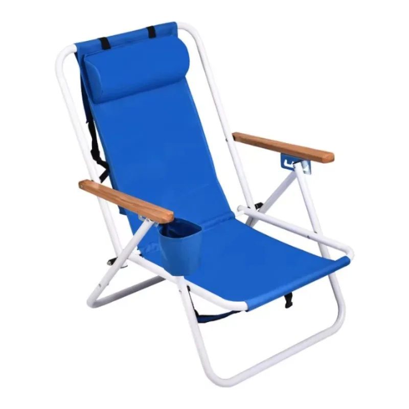 كرسي صالة محمول قابل للتعديل للمكتب والتخييم في الهواء الطلق عبر الحدود كرسي شاطئ جديد قابل للطي مادة أكسفورد لشاطئ الغداء