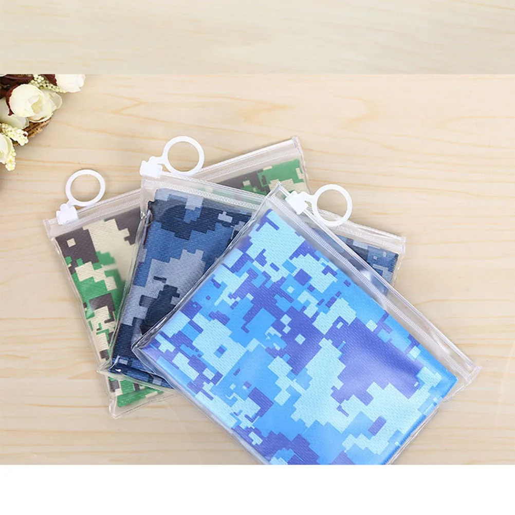 

Ice Cooling Towel Dark Blue Camouflage Print Lightweight Fast Drying Reusable For Sports Outdoor Running Gym Yoga Fitness